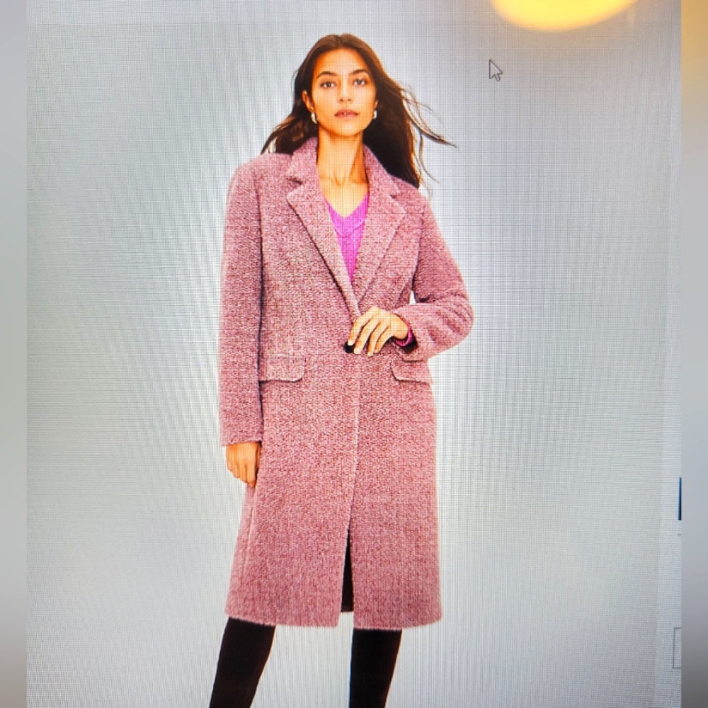 NWT Loft Wine Long Coat
